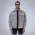 Men's Heavyweight Winter Jacket Faux Fur Collar Cargo Pocket Coat