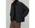 Men's Wool Coat Warm Slim Fit Double Sided Autumn Winter Jacket