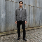 Men’s Woven Jacket Thick Warm Autumn Coat Oversized Loose Fit
