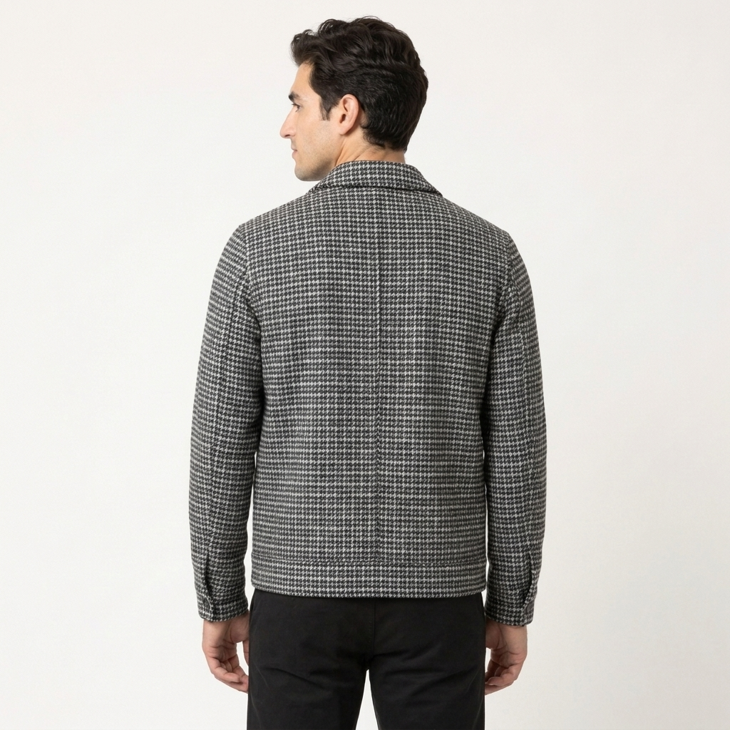Men’s Woven Jacket Thick Warm Autumn Coat Oversized Loose Fit