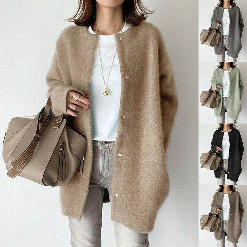 Women's Cardigan Knit Jacket Button Up Spring Layering Sweater
