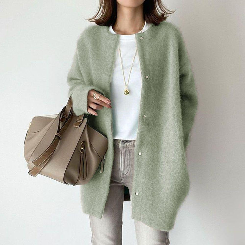 Women's Cardigan Knit Jacket Button Up Spring Layering Sweater
