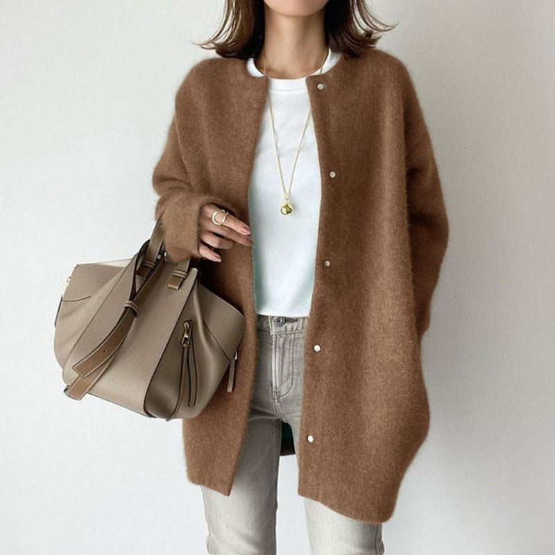 Women's Cardigan Knit Jacket Button Up Spring Layering Sweater