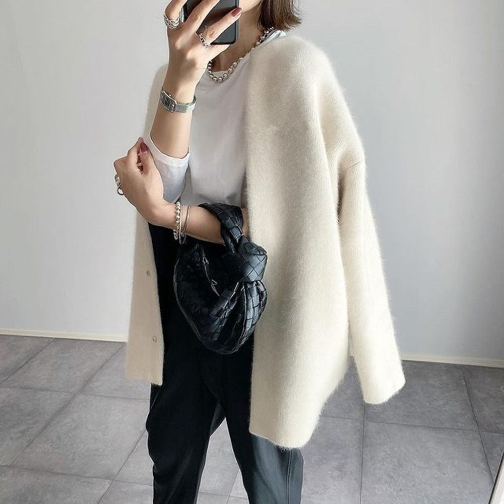 Women's Cardigan Knit Jacket Button Up Spring Layering Sweater