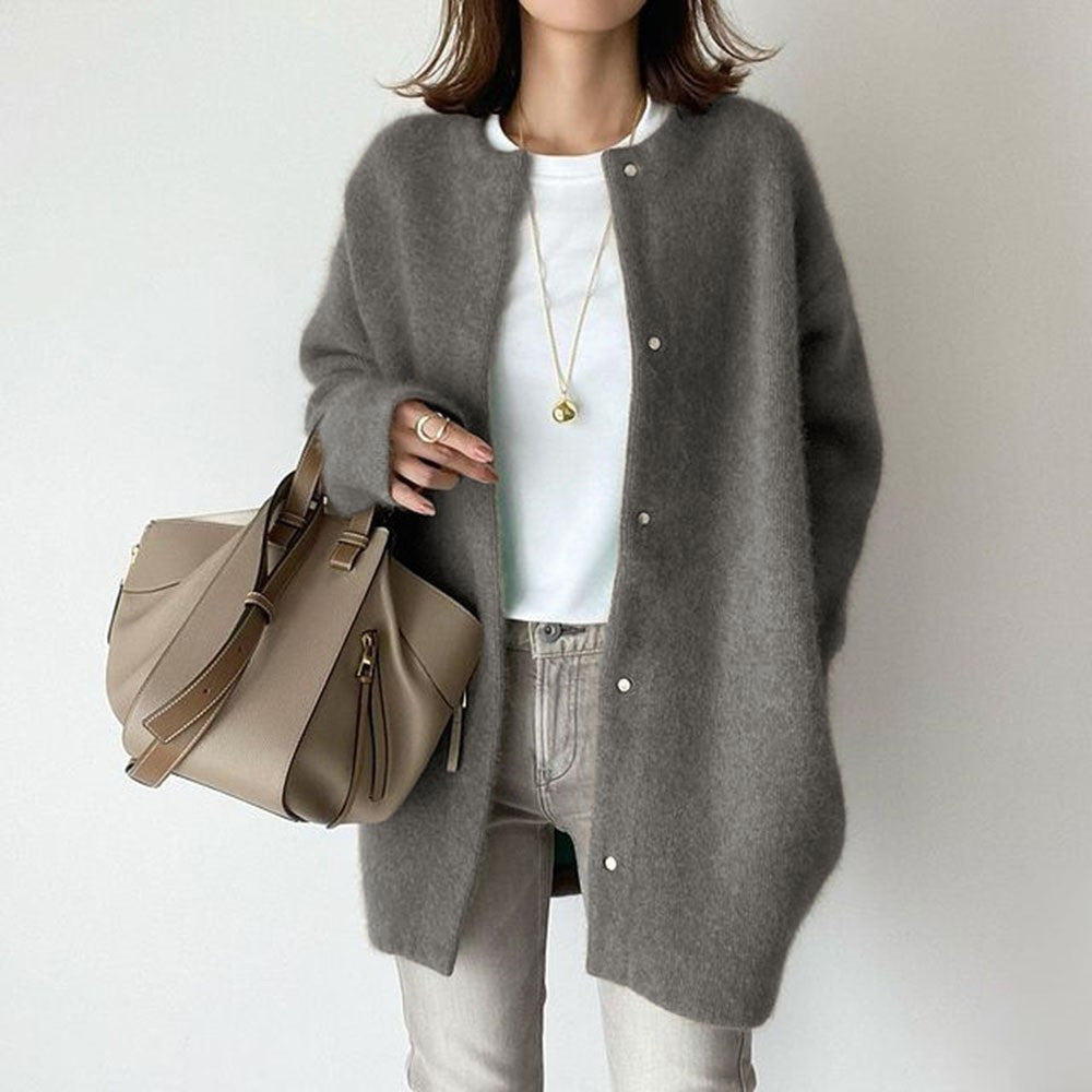 Women's Cardigan Knit Jacket Button Up Spring Layering Sweater