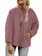 Women's Winter Zip Up Fleece Jacket Warm Pocket Coat