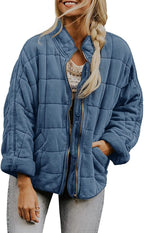 Women's Winter Zip Up Fleece Jacket Warm Pocket Coat