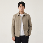 Autumn And Winter Handmade Double-faced Woolen Goods Wool Polo Collar Jacket
