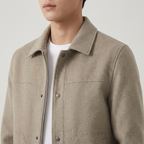 Autumn And Winter Handmade Double-faced Woolen Goods Wool Polo Collar Jacket