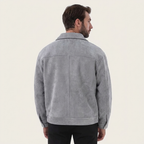 Fashion Men's Fur Zipper Big Pocket Jacket Coat